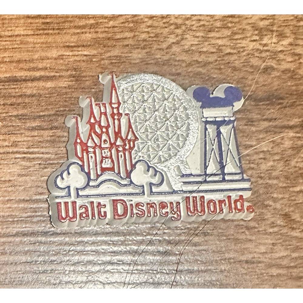 VTG 90s Walt Disney World 2" Rubber Souvenir Refrigerator Magnet